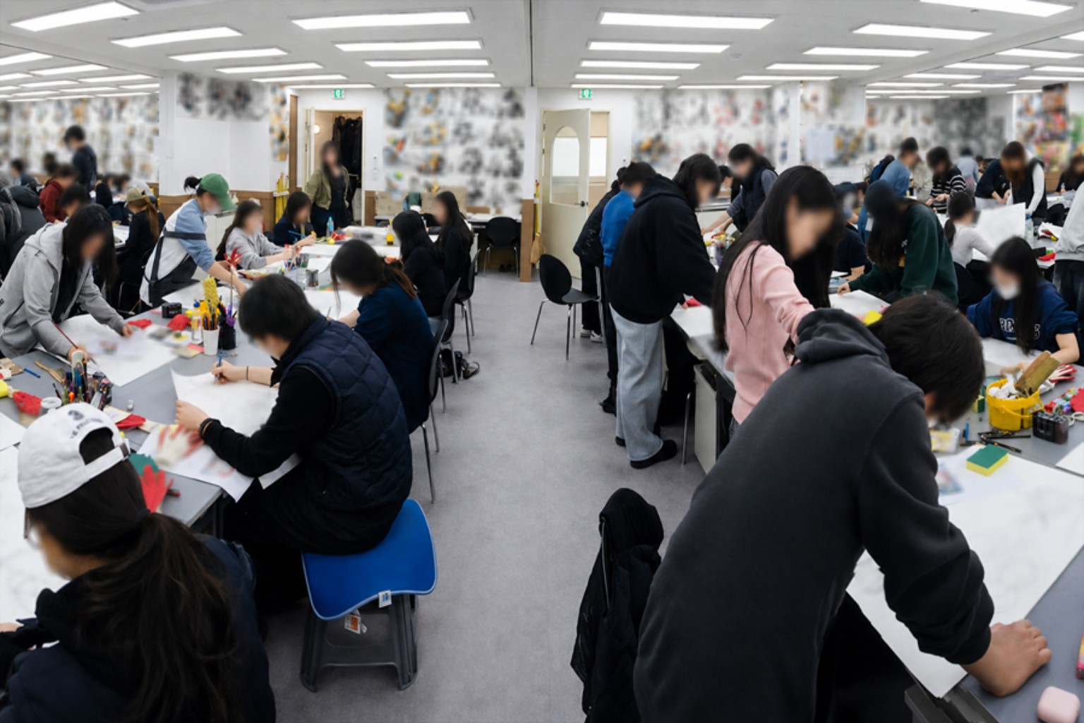 강남 클라우드 단체 작품평가 수업 현장
