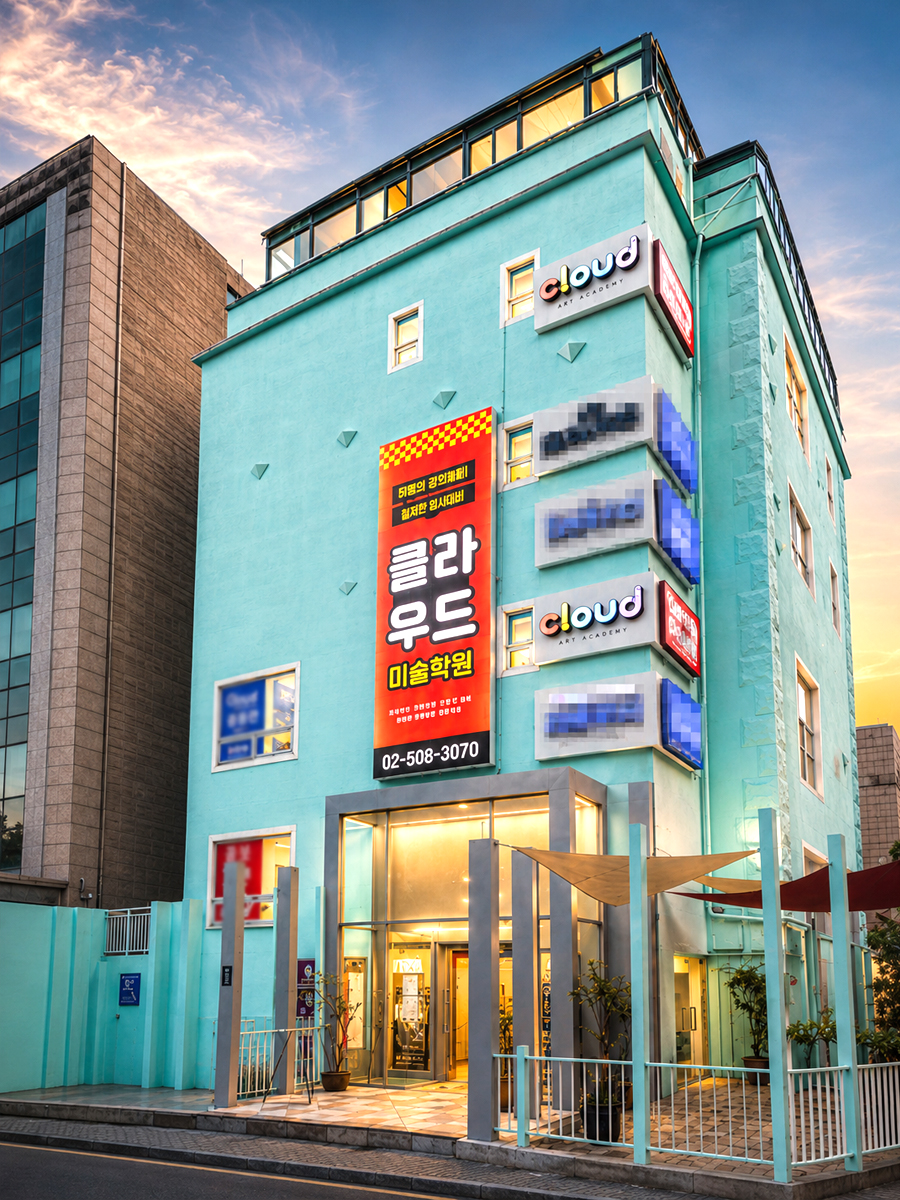 강남 클라우드미술학원 외관